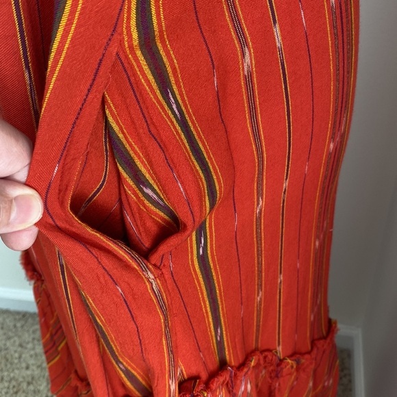 Free People Better Days Red Combo Maxi Dress Small - Picture 8 of 14